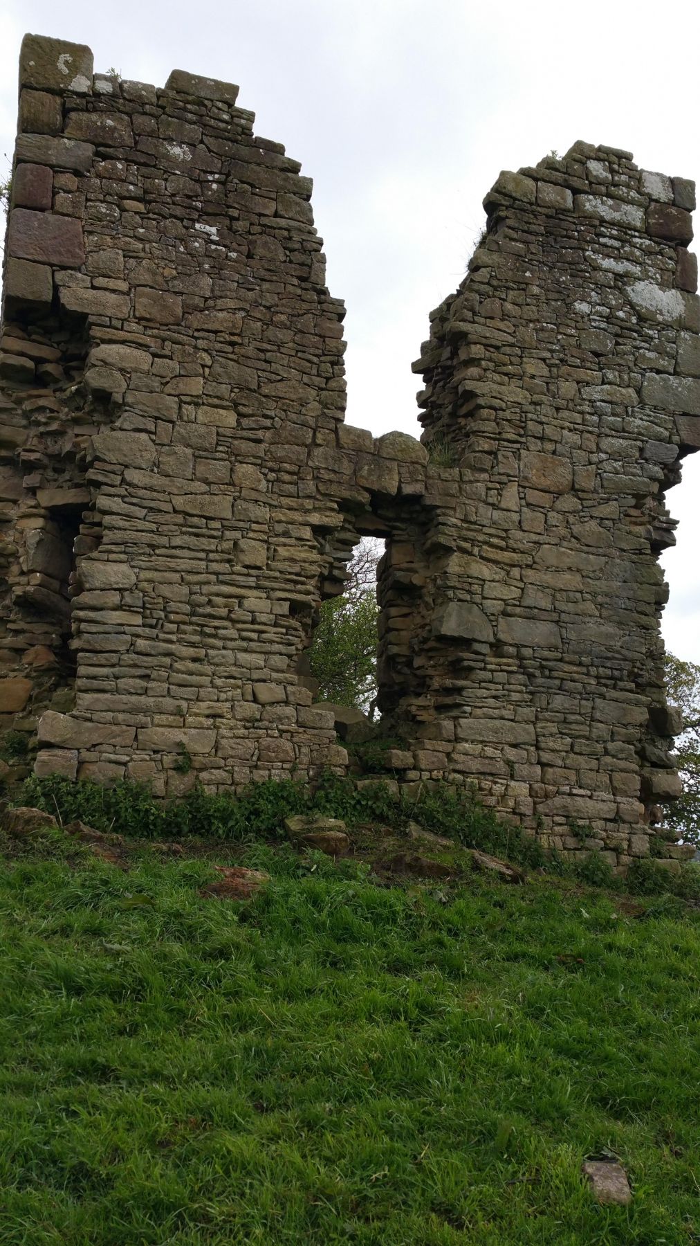 Ruins of Greenhalgh Castle (Image courtesy of Liz Cripps)